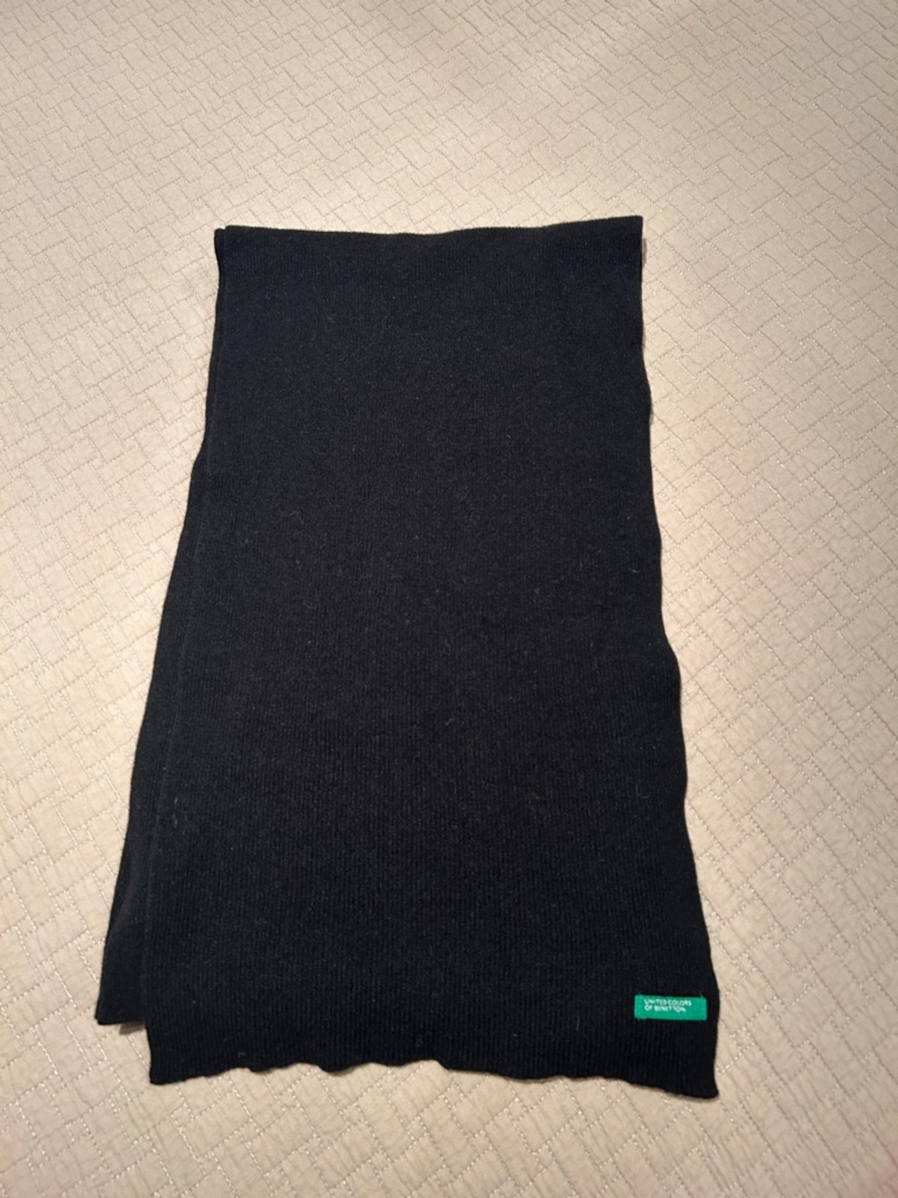 United colors of Benetton Black Knit Scarf